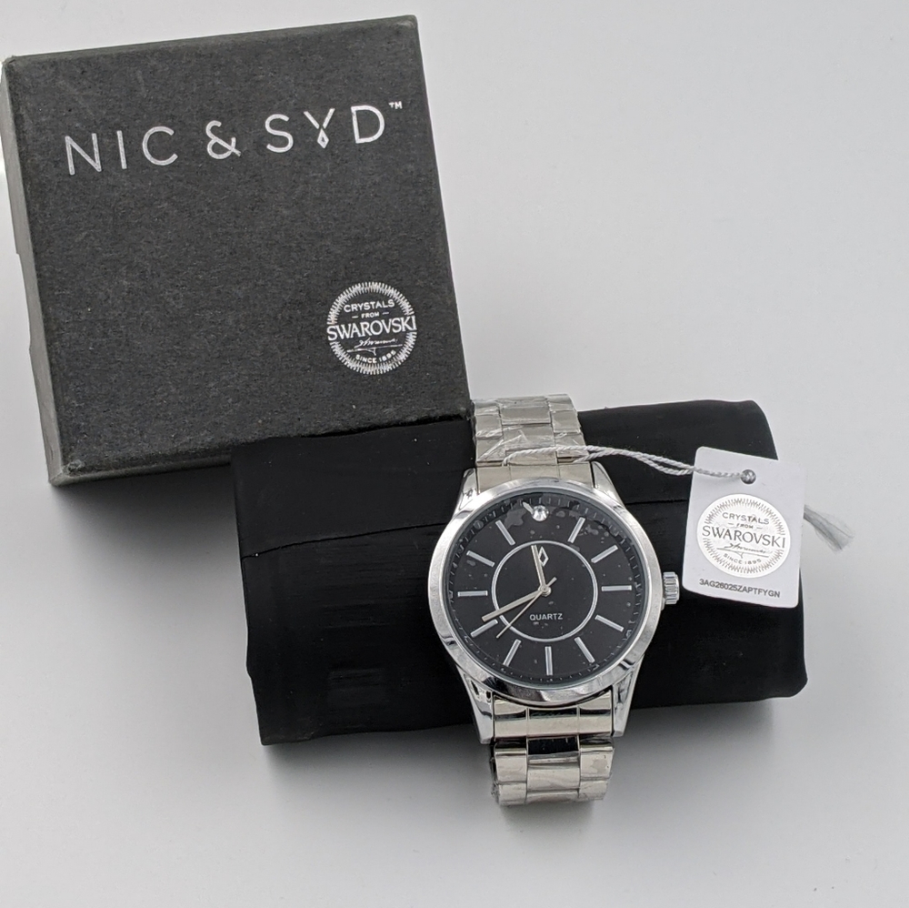 Nic & Syd Swarovski crystal Men’s Watch